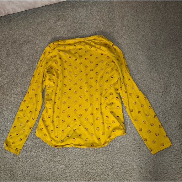 sonoma everyday tee yellow long sleeve shirt size M - Picture 5 of 5